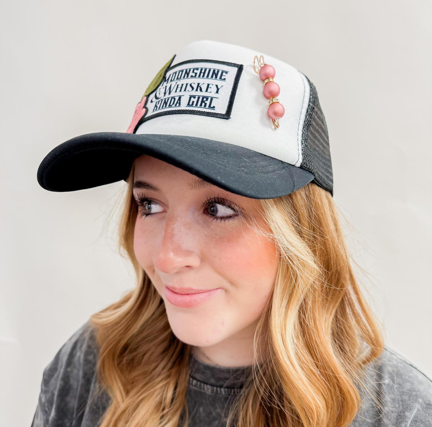 Moonshine & Whiskey Trucker Hat