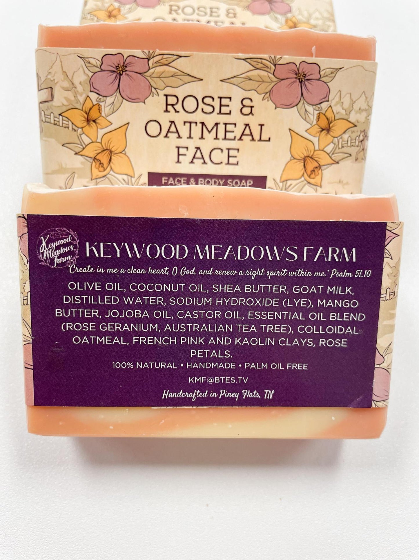 Rose & Oatmeal Face Soap