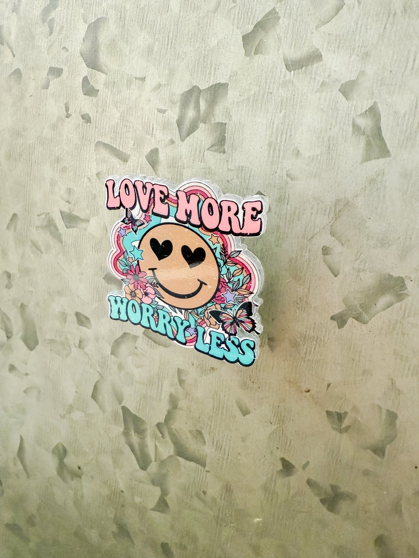 Love More Worry Less Clip Magnet