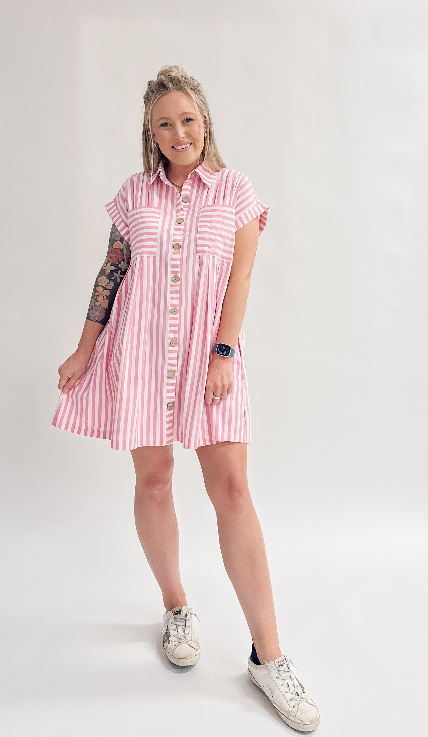Green Acres Rd. Collared Dress
