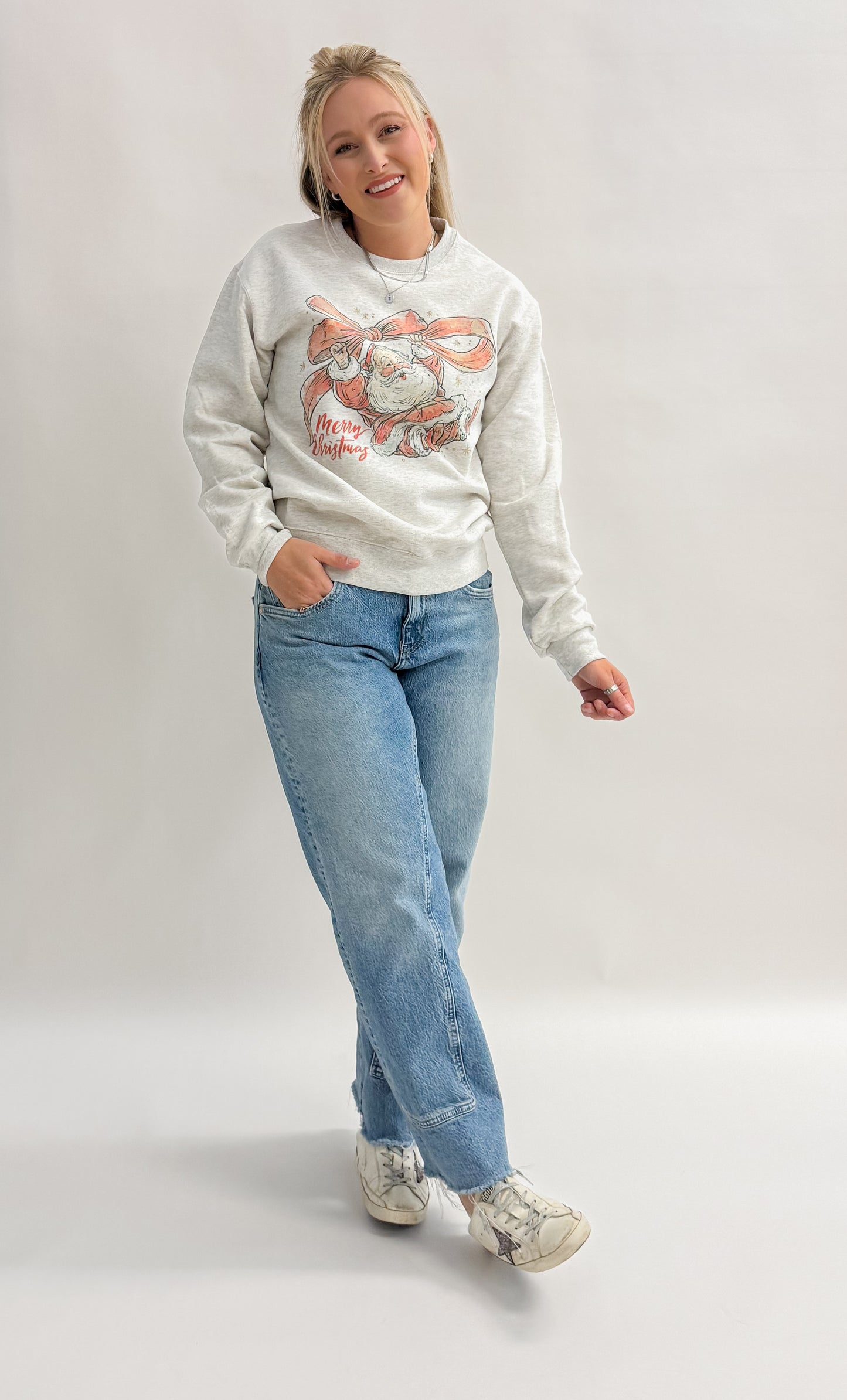 Jolly Santa Graphic Crewneck