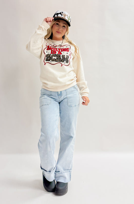 Adulting is a Scam Crewneck