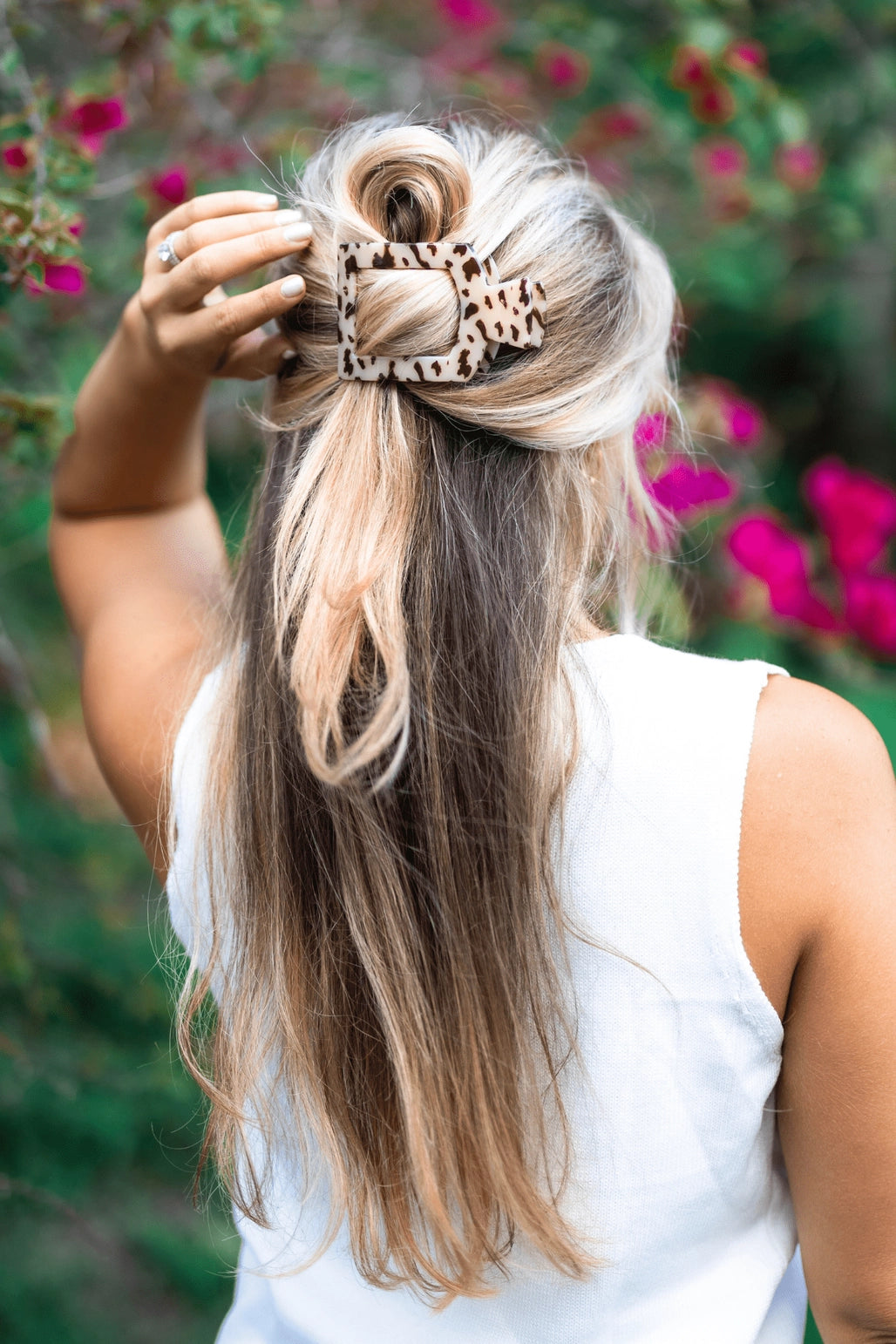 Square Flat Hair Clip-Large