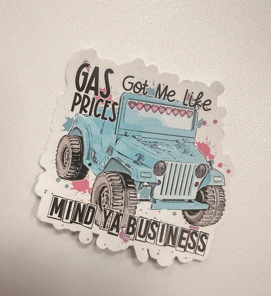 Gas Prices Sticker