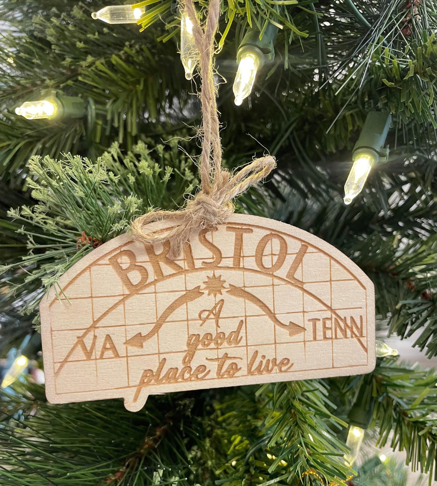 Bristol Va/Tn Sign Ornament