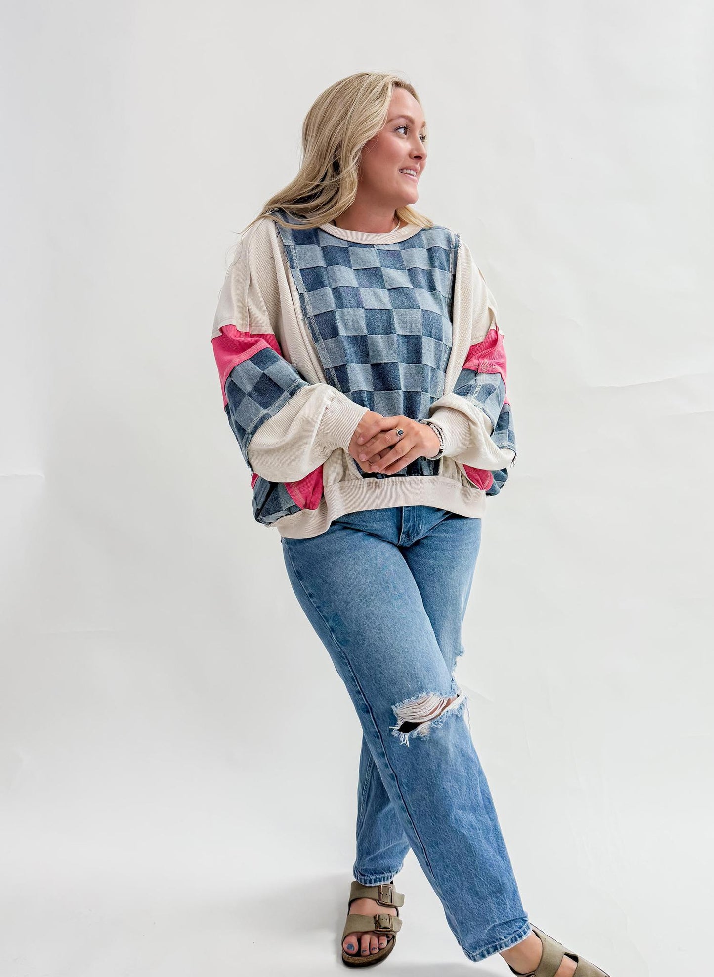 Bird Rd. Checkered Pullover