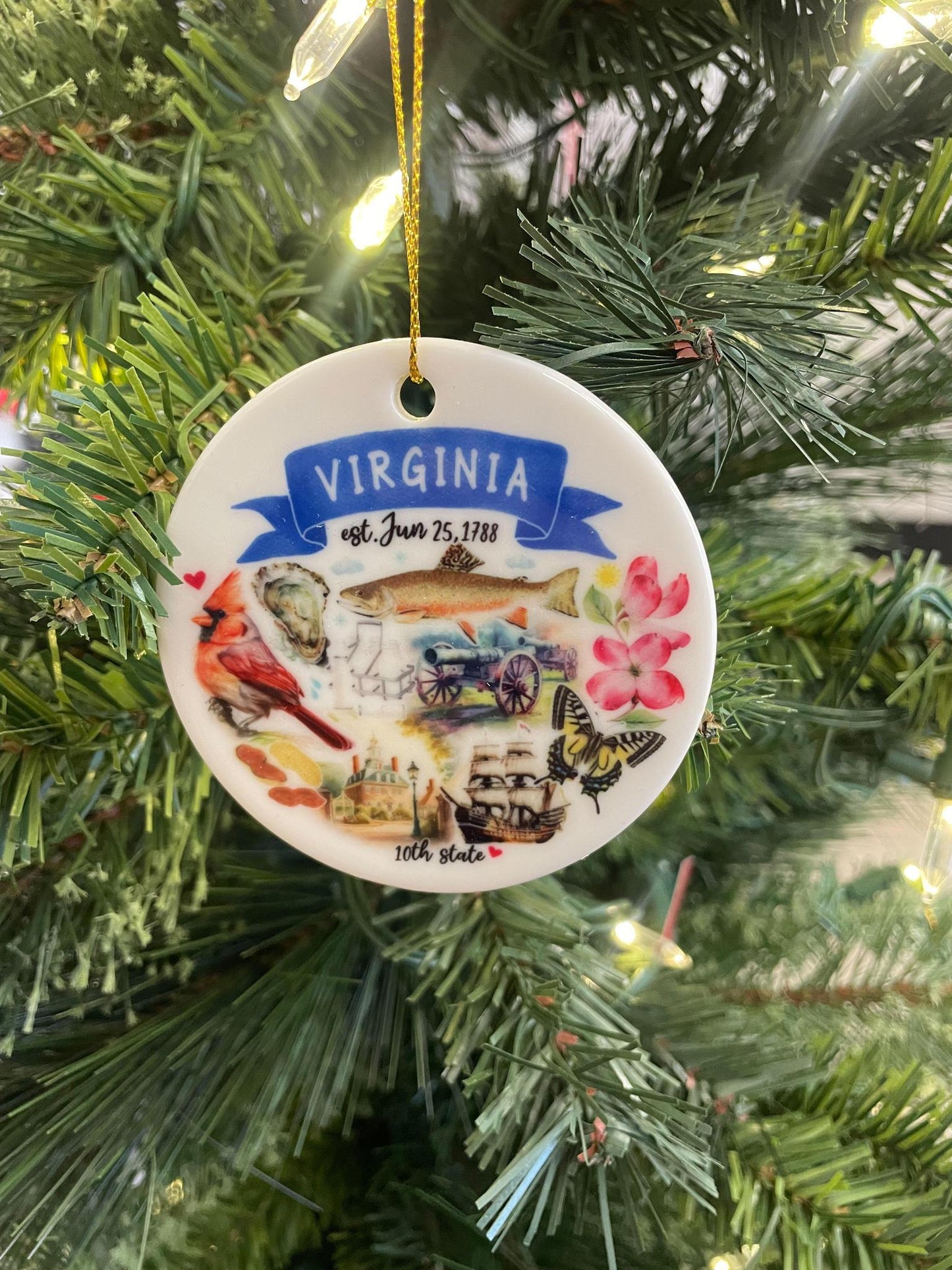 Virginia State Ornament