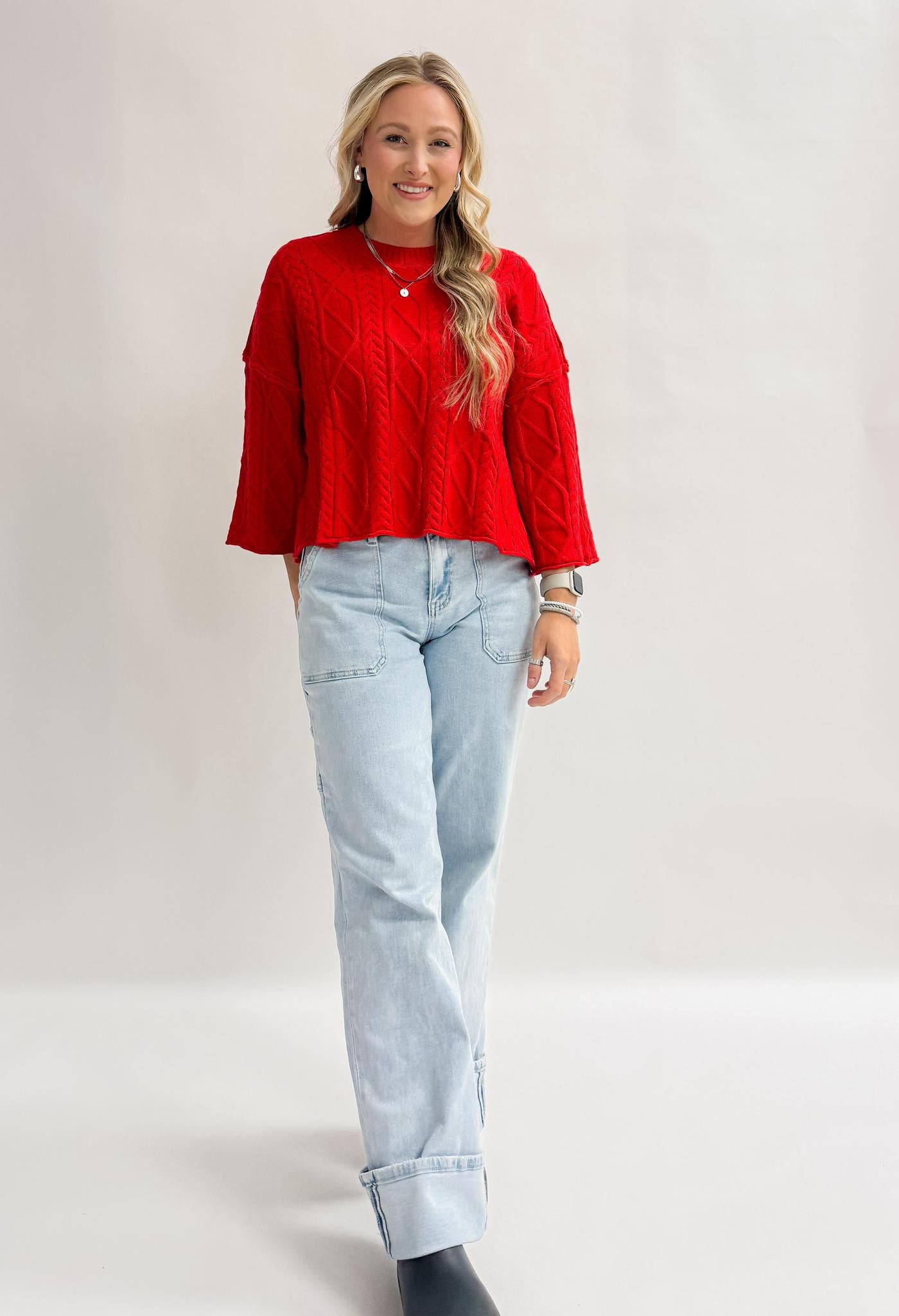 E Mary St. Cable Knit Sweater