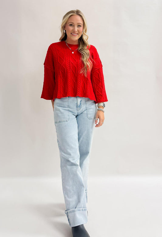 E Mary St. Cable Knit Sweater