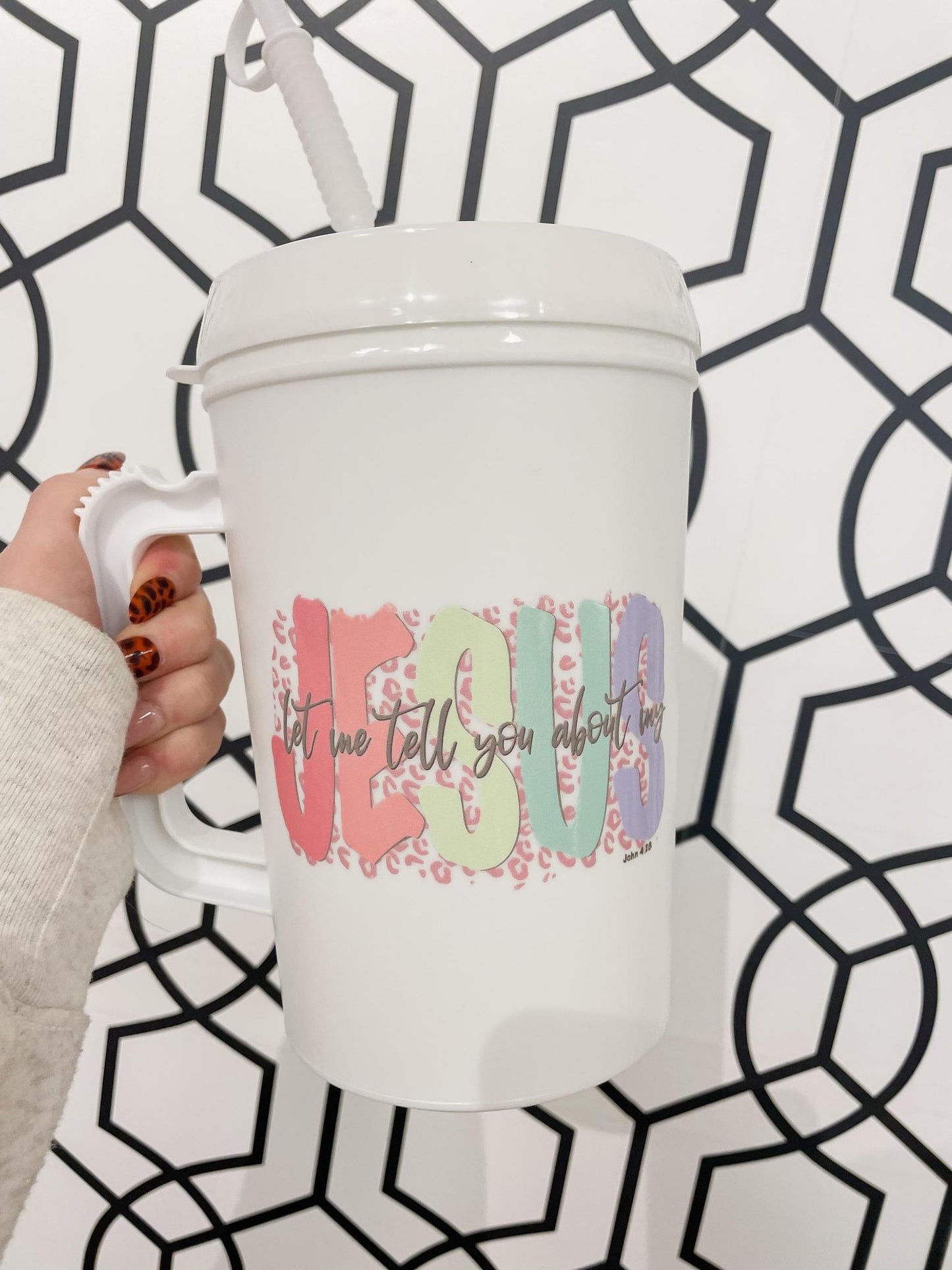 Let Me Tell You Bout My Jesus Mega Mug