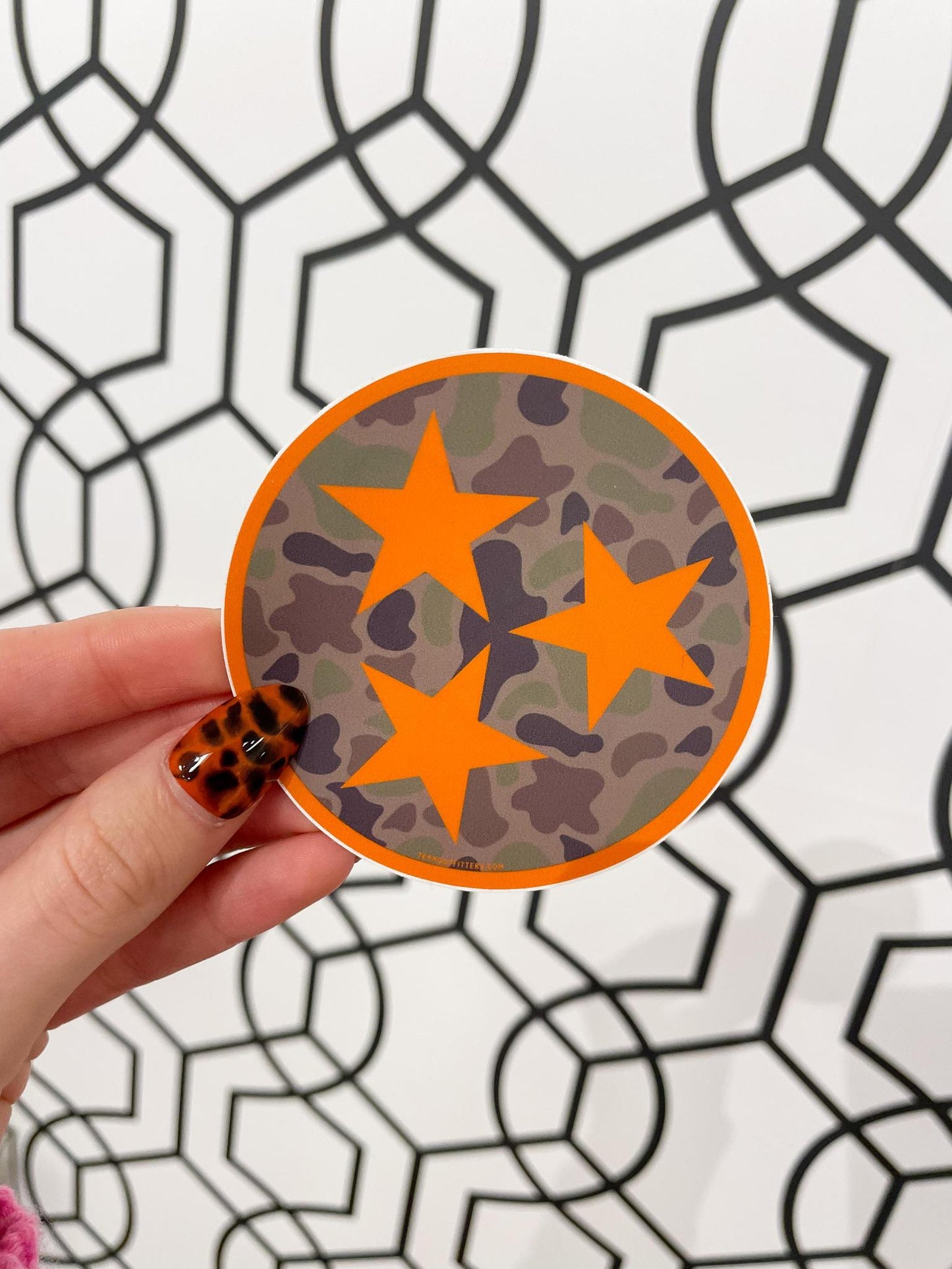 Camo Tri Star TN Sticker