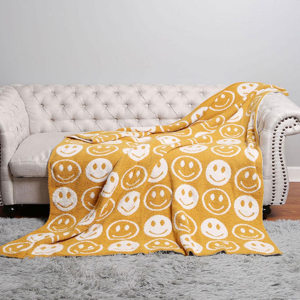 Smiley Face Throw Blanket