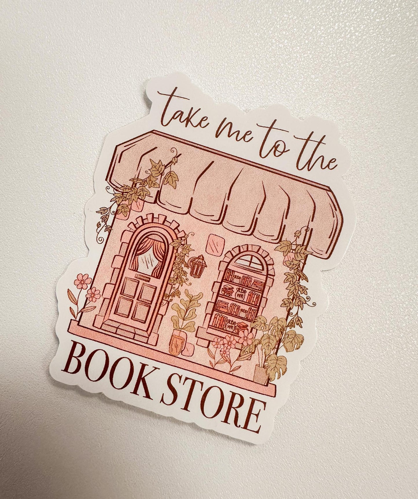 Take Me To The Bookstore Sticker