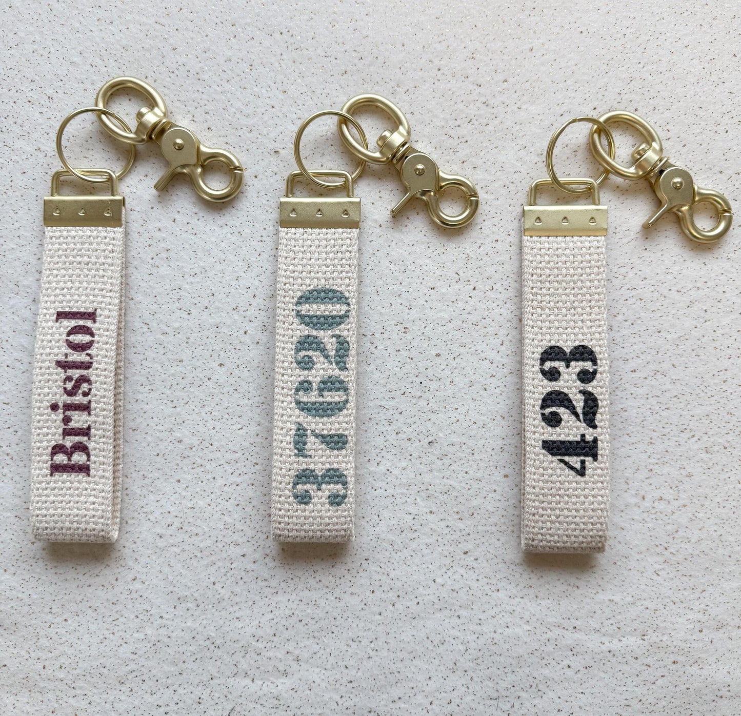 Bristol Inspired Key Wristlets