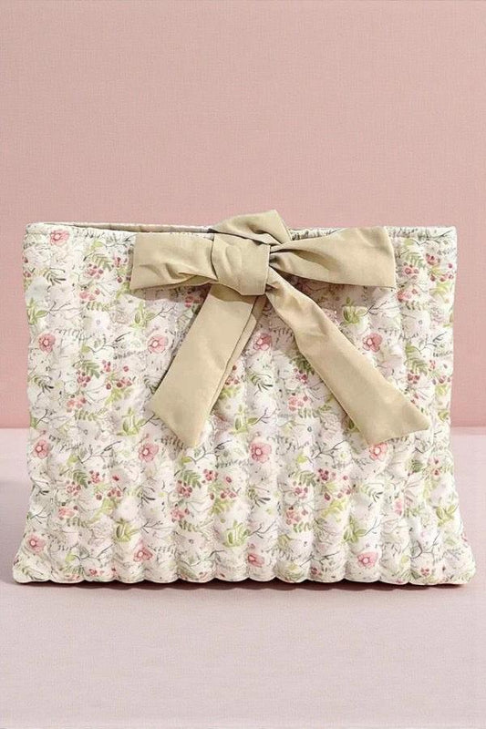 Beige Floral Bible Cover