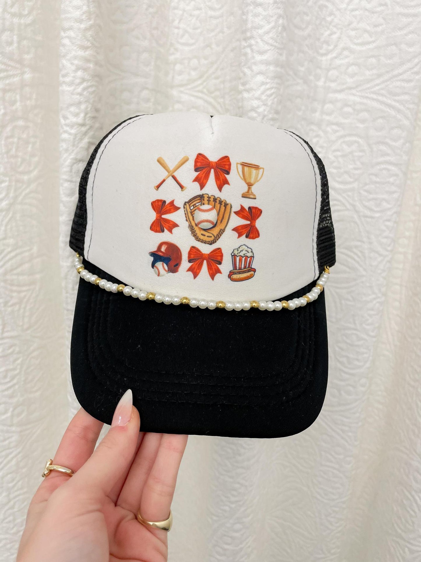 Baseball Trinket Trucker Hat