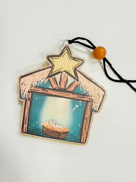 Christmas Manger Freshie