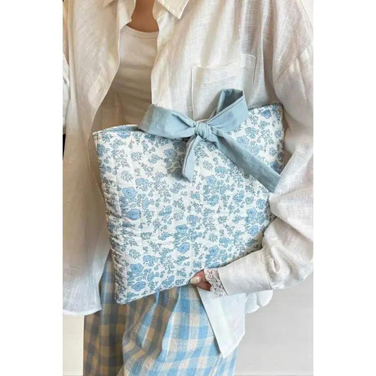 Blue Floral Bible Cover