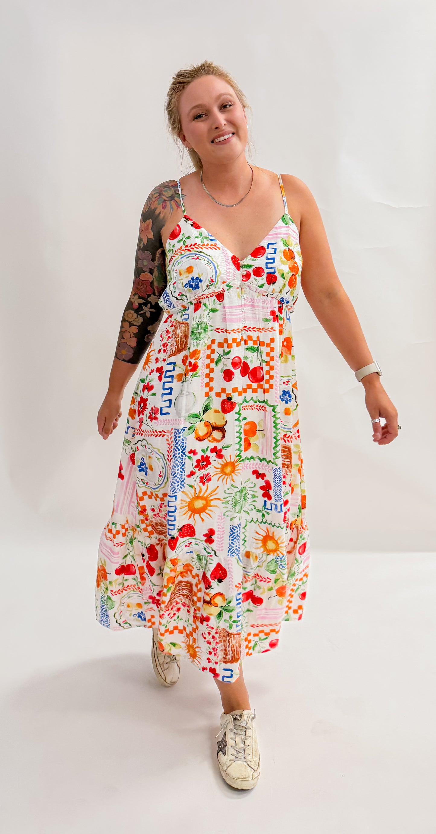 Broyles Ln. Midi Printed Dress