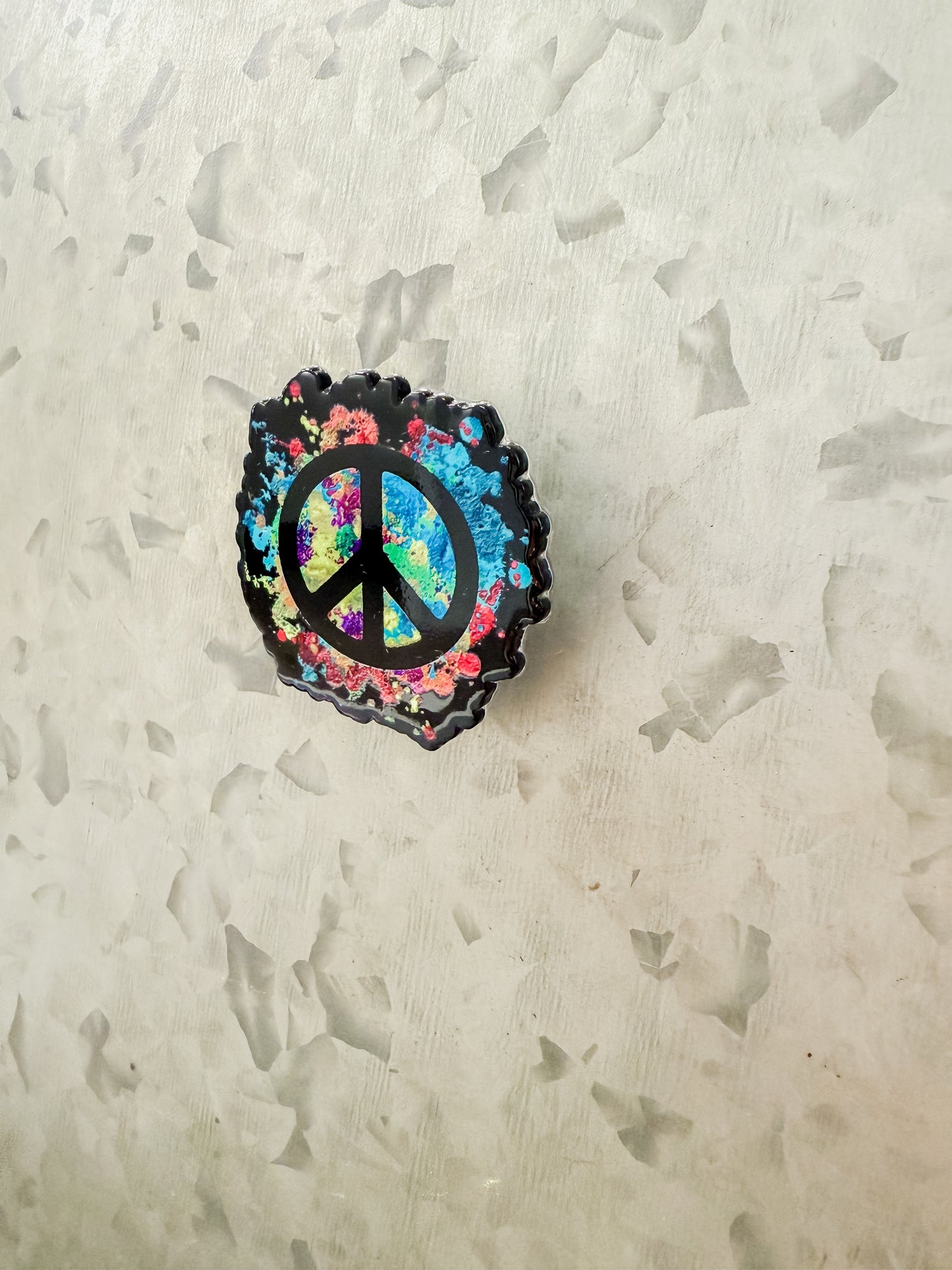 Peace Sign Clip Magnet