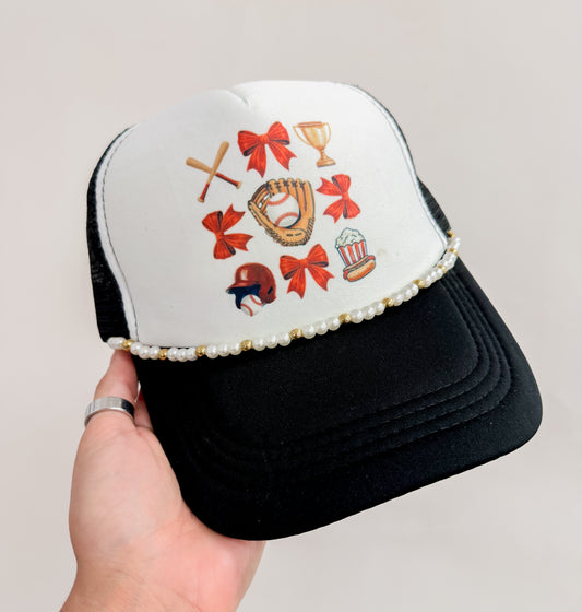 Baseball Trinket Trucker Hat