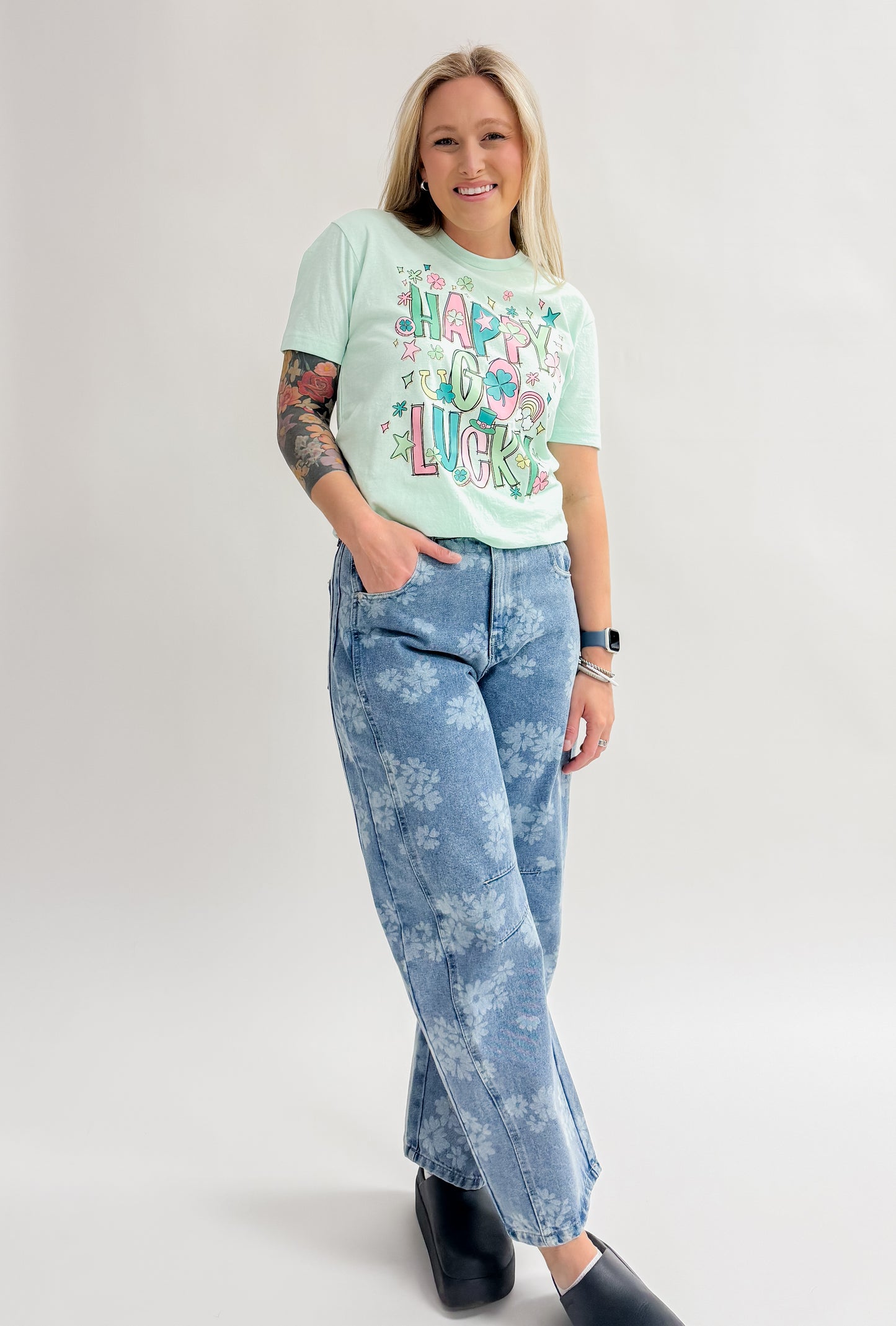 Happy Go Lucky Graphic Tee