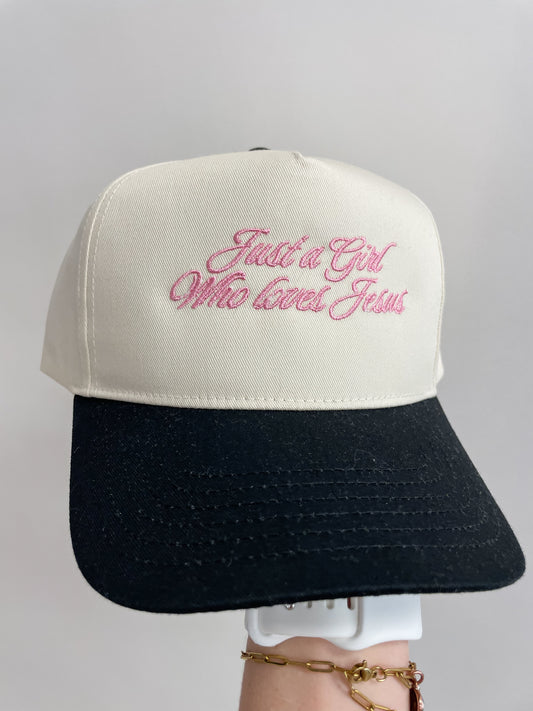 Just A Girl Who Loves Jesus Trucker Hat