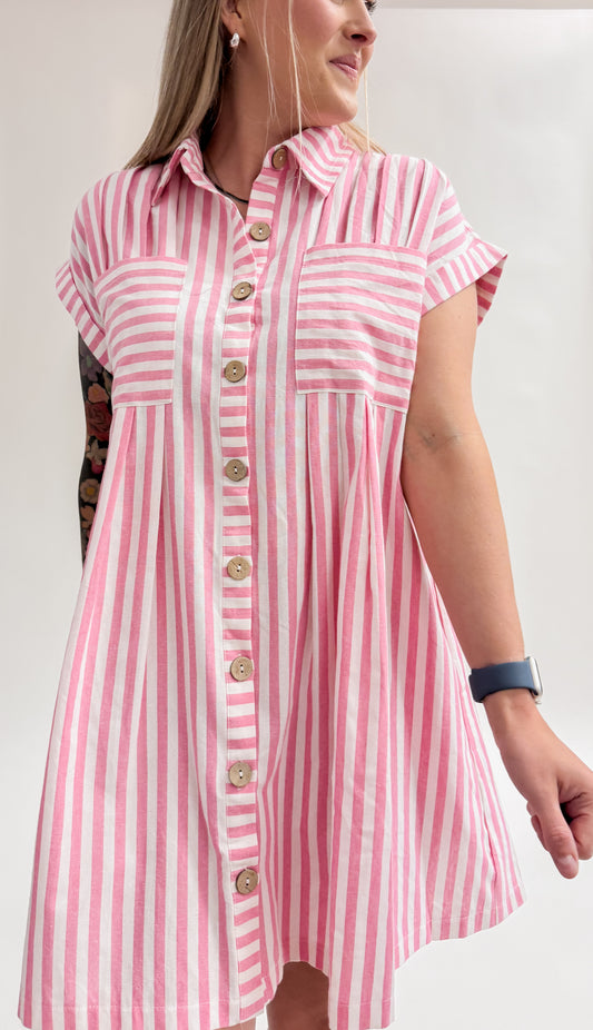 Green Acres Rd. Collared Dress
