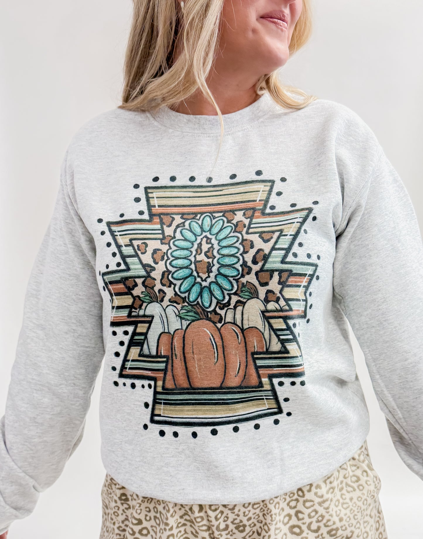 Western Fall Crewneck Sweatshirt