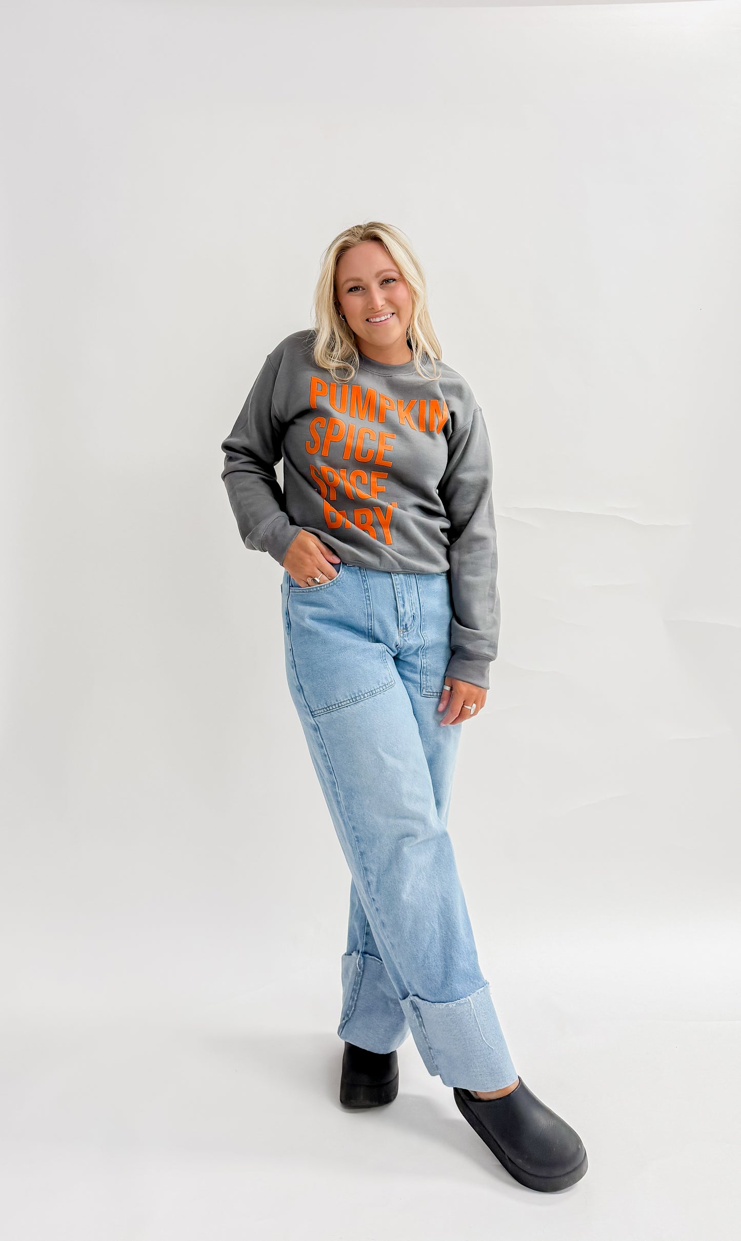 Pumpkin Graphic Crewneck Sweatshirt