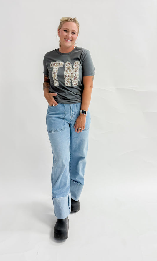 Camo & Lace TN Graphic Tee