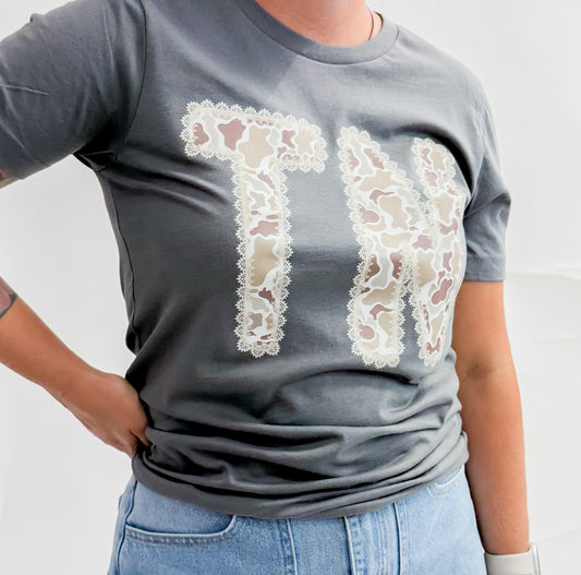 Camo & Lace TN Graphic Tee
