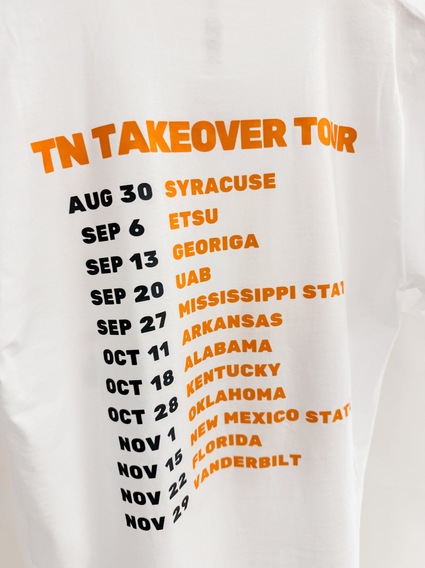 Tailgate Tour 2025 Graphic Tee