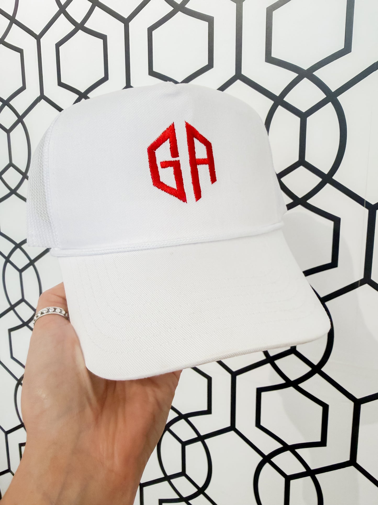 Monogram State Trucker Hat