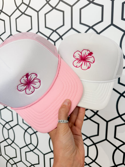Hibiscus Flower Trucker Hat