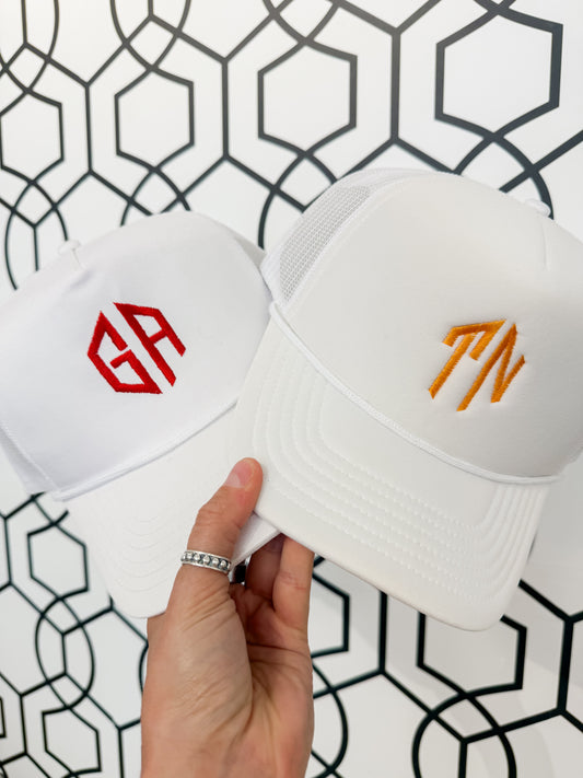 Monogram State Trucker Hat