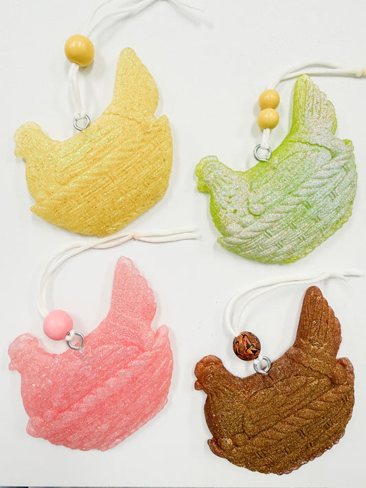 Nested Hen Glitter Freshie
