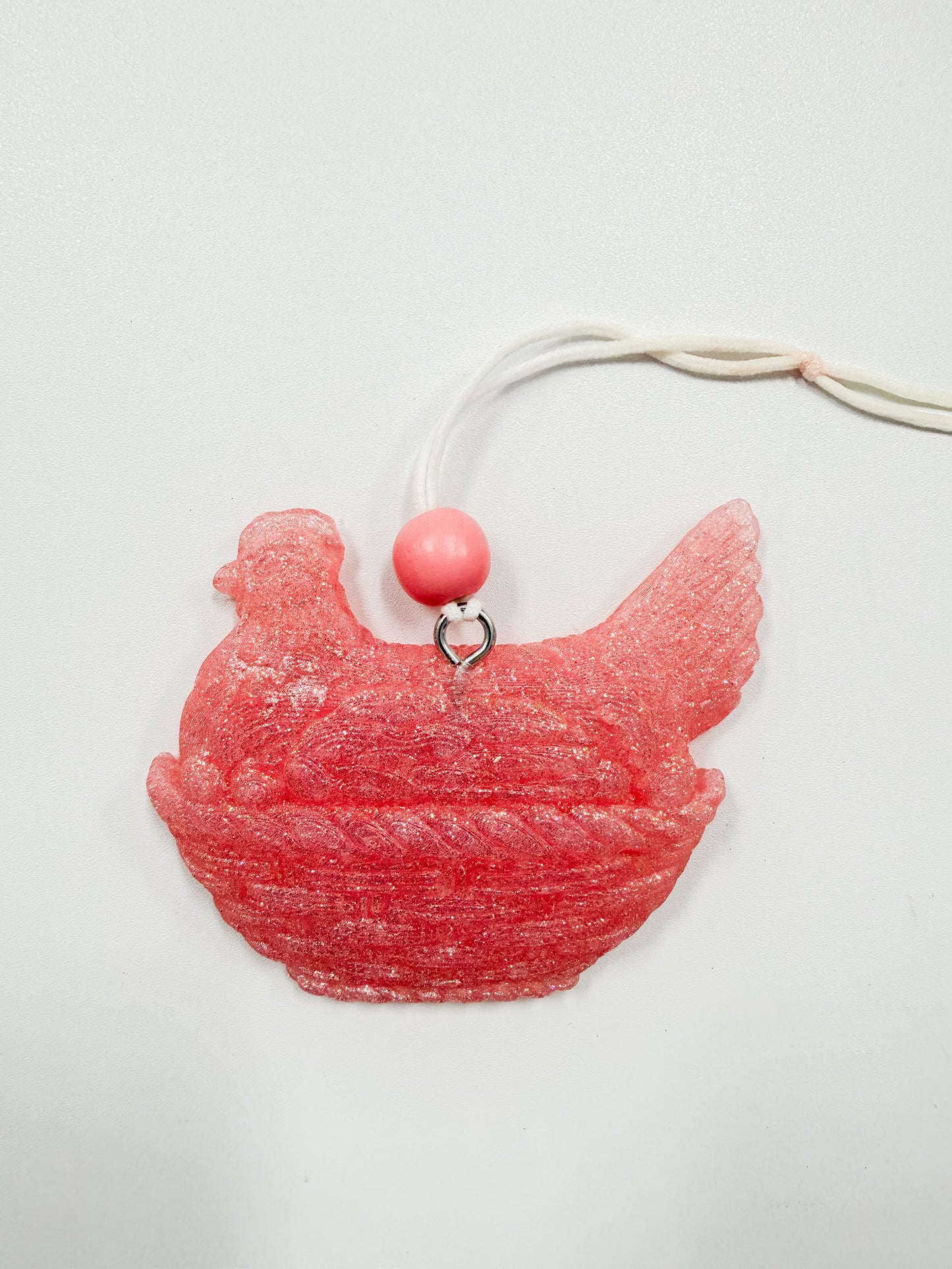 Nested Hen Glitter Freshie