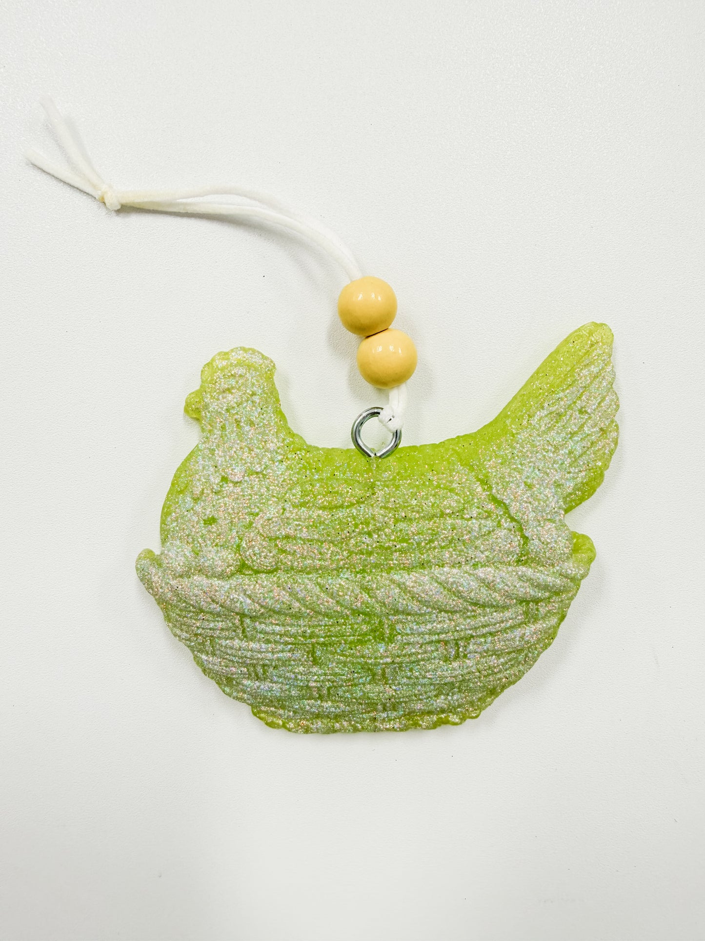 Nested Hen Glitter Freshie