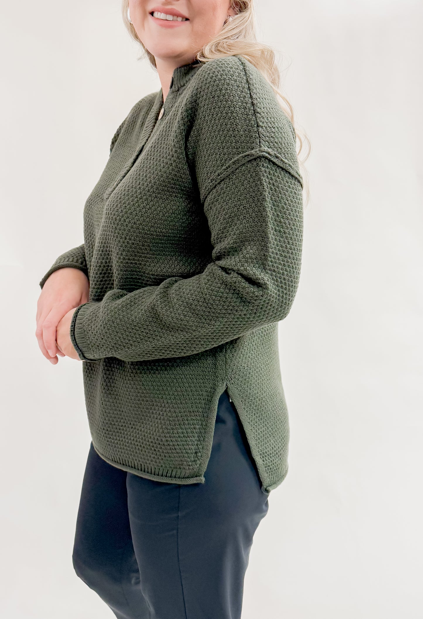 Ackley Cir. Button Sweater