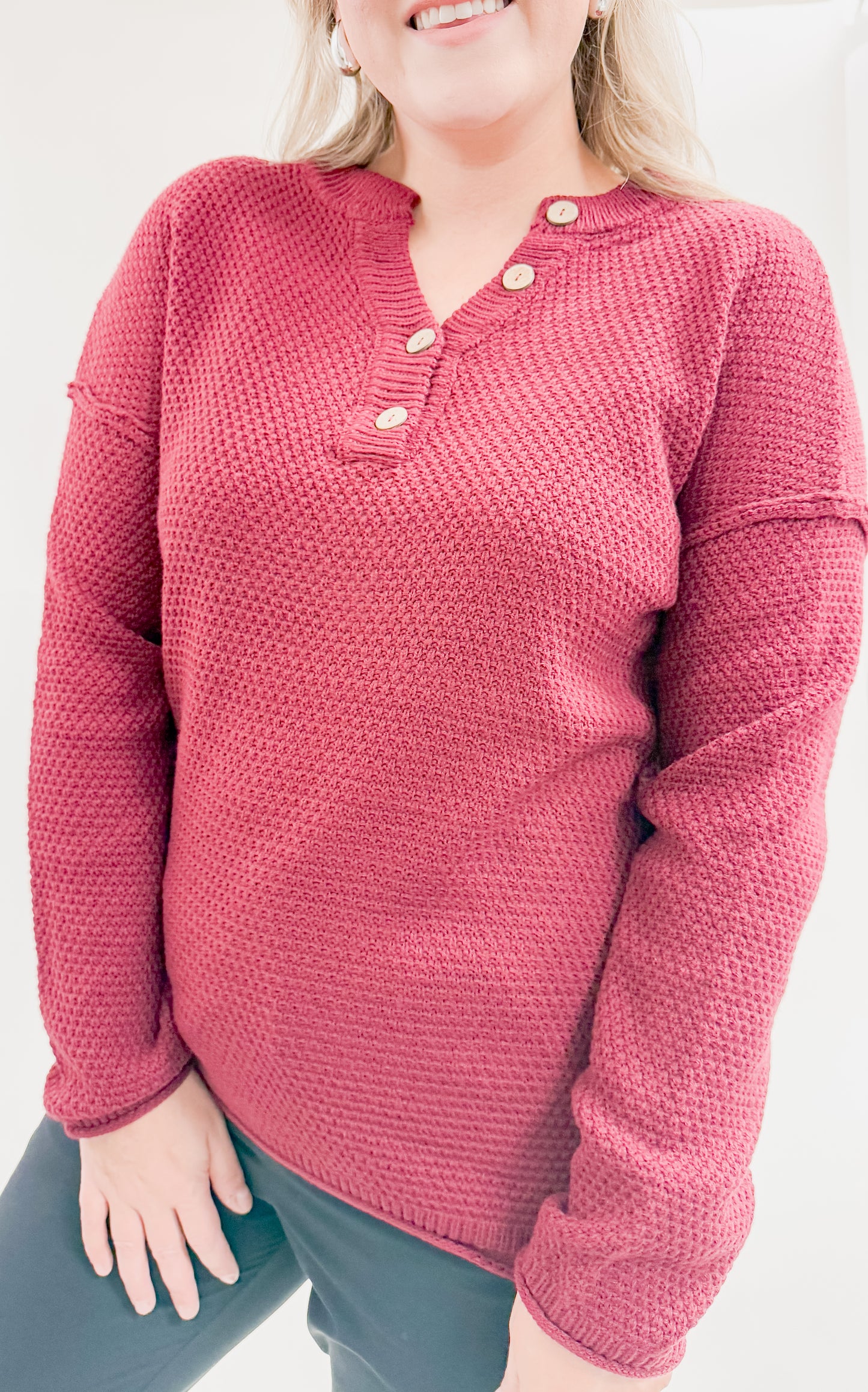 Ackley Cir. Button Sweater