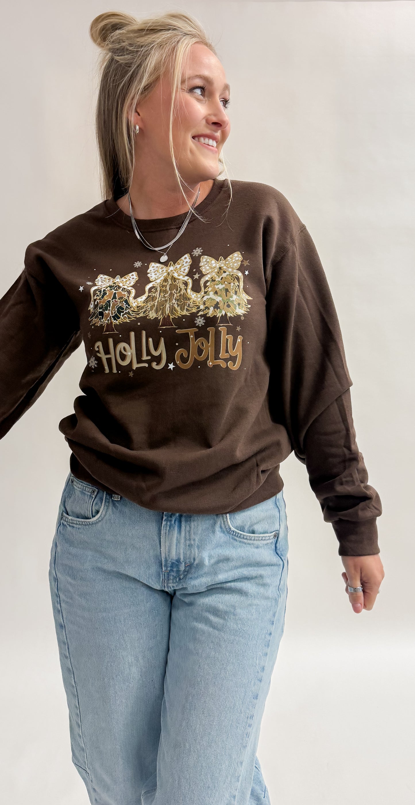 Holly Jolly Hunting Christmas Crewneck