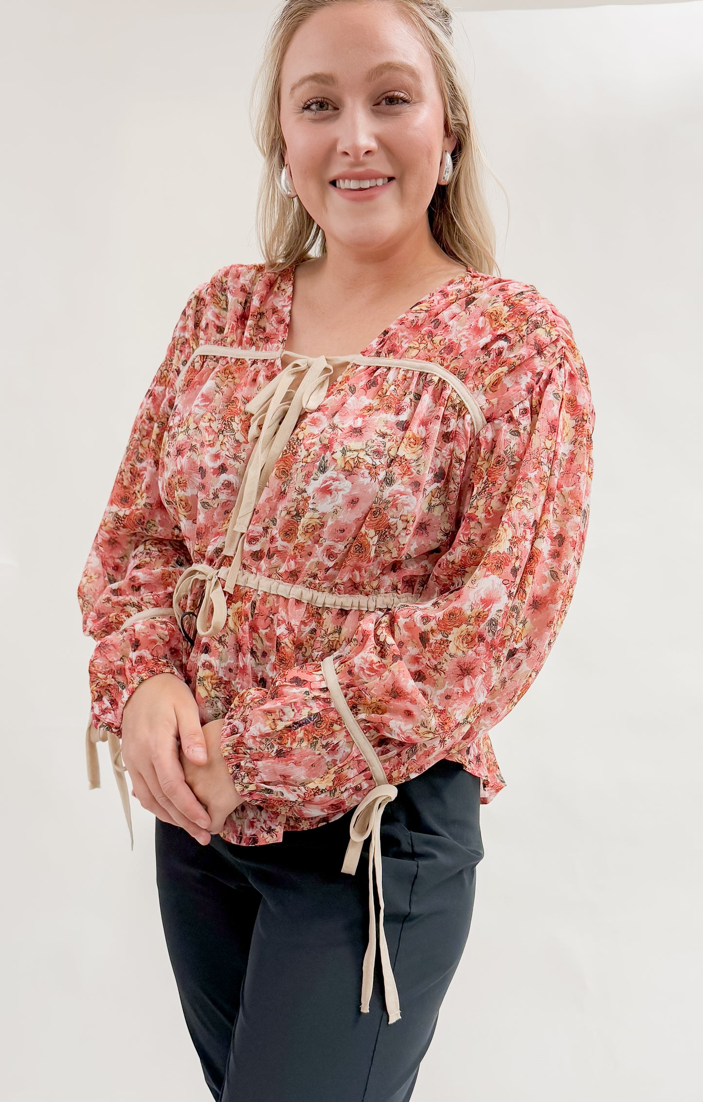 9th St. Floral Blouse