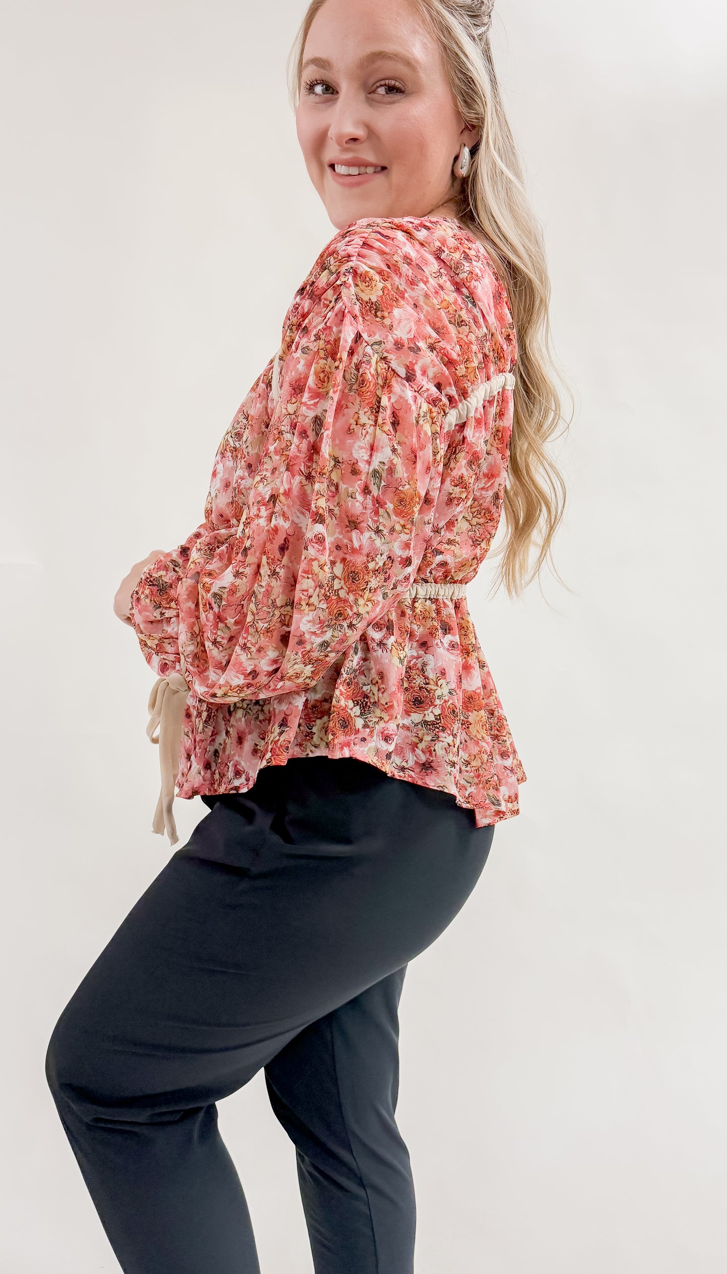 9th St. Floral Blouse