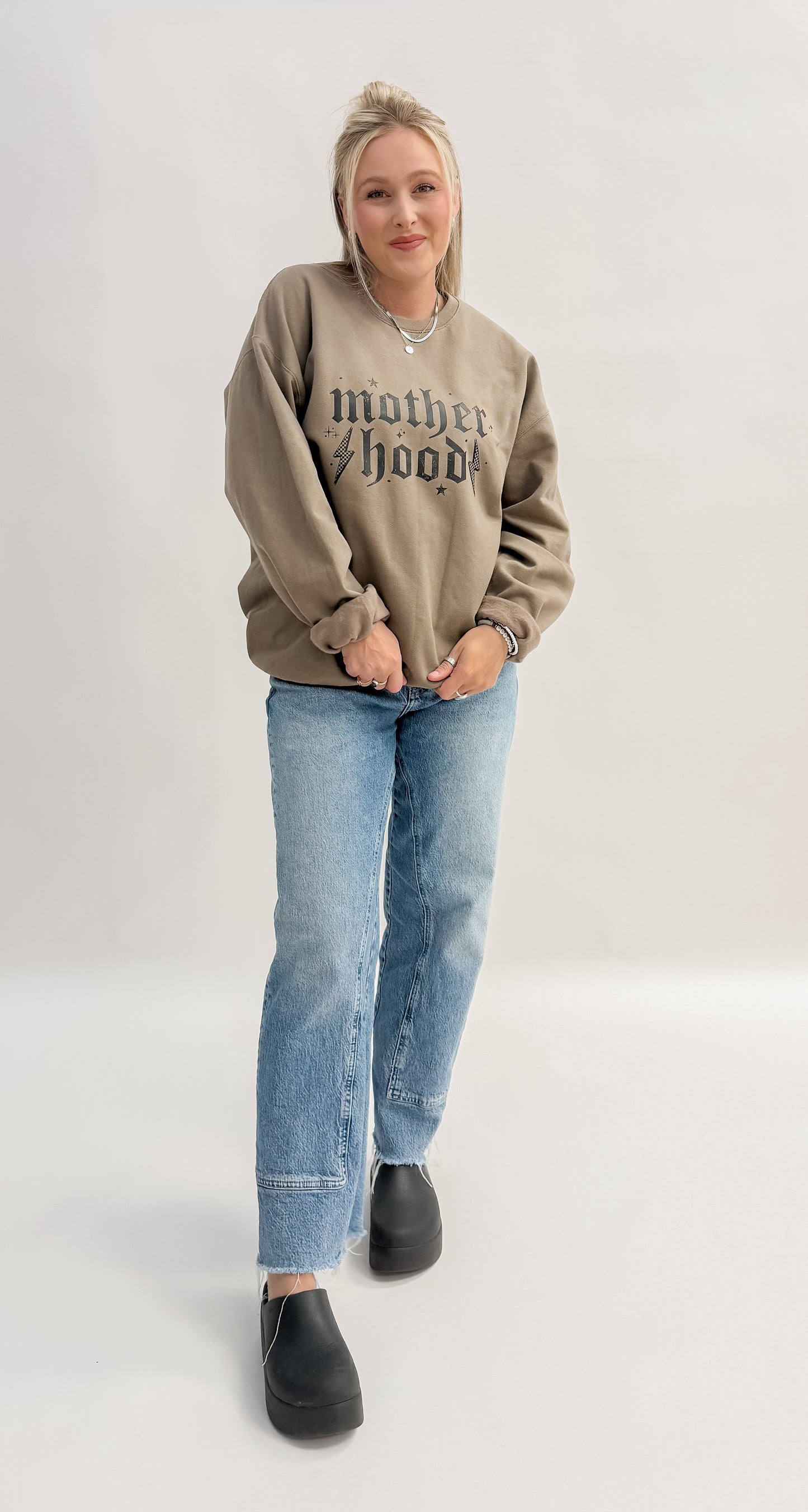 Motherhood Graphic Crewneck