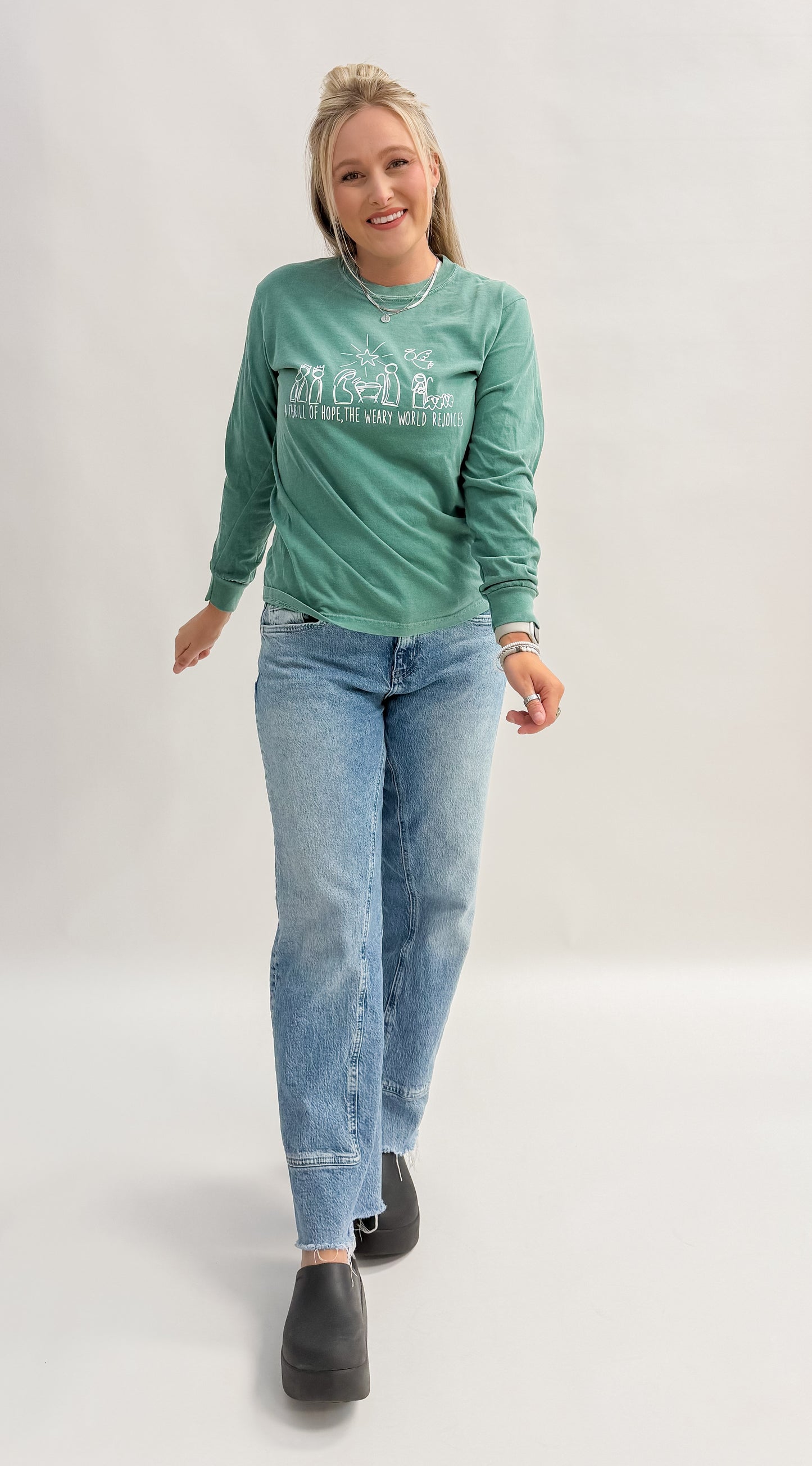 Rejoice Long Sleeve Graphic Tee