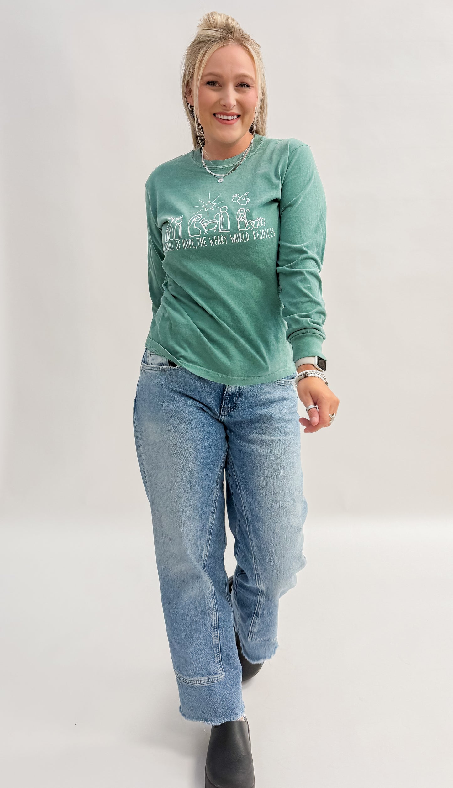 Rejoice Long Sleeve Graphic Tee