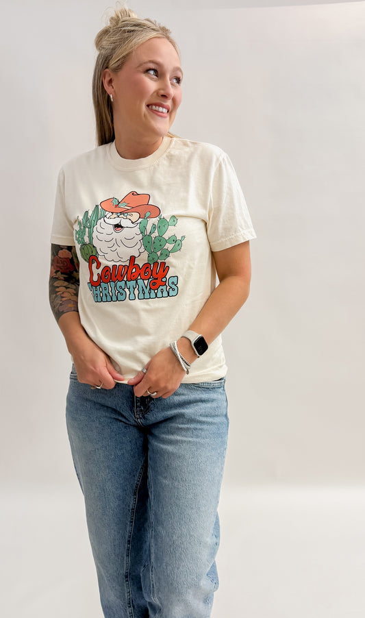 Cowboy Christmas Graphic Tee