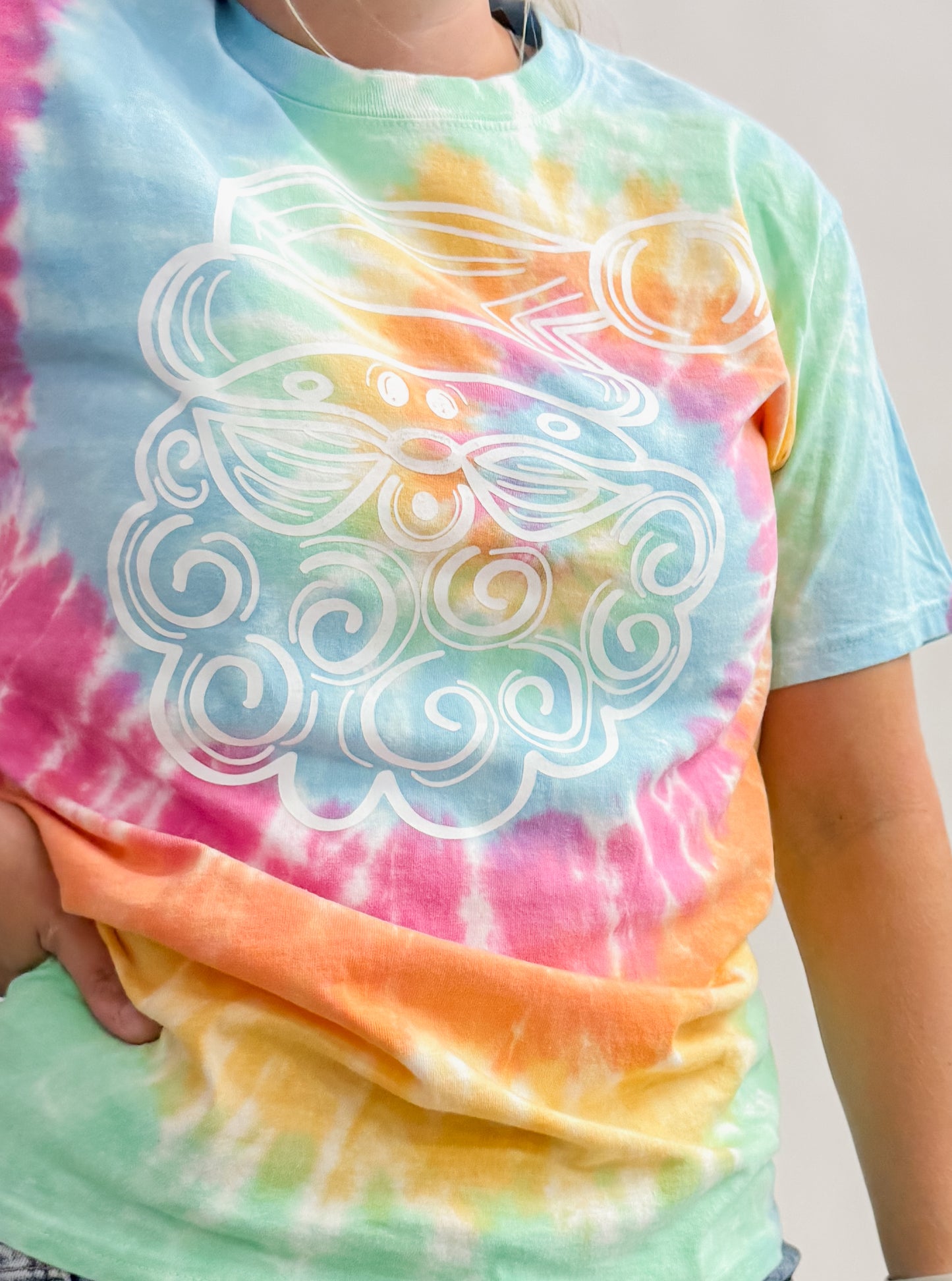 Tie Dye Santa Tee
