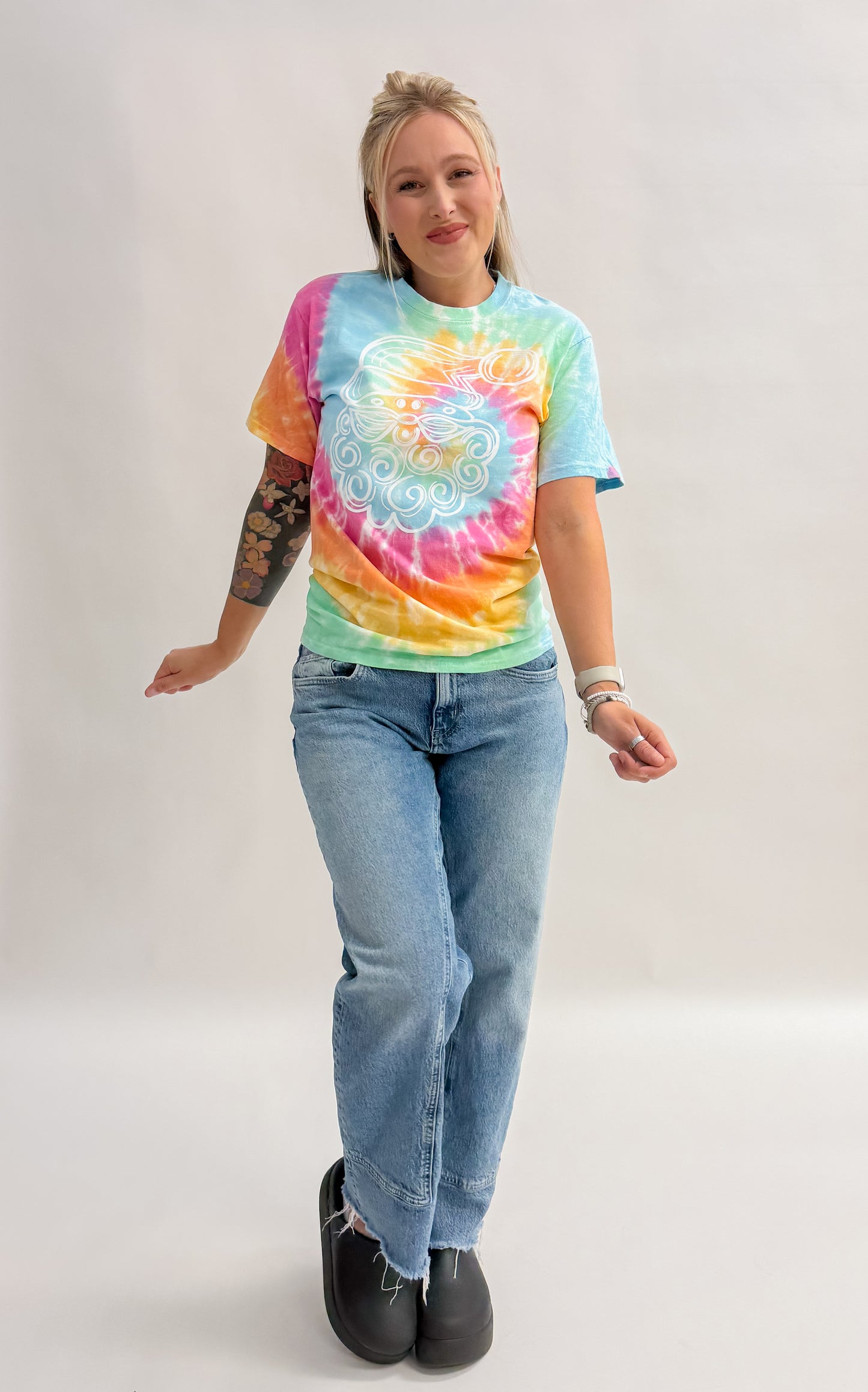 Tie Dye Santa Tee